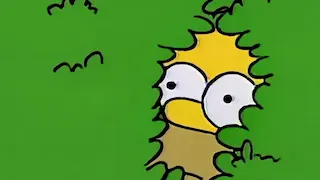 Homer Simpson Backs Into Bushes meme card, epic rarity
