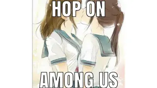 Carte meme Hop On Among Us, rareté commune