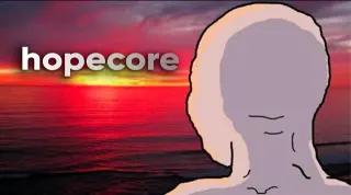 Hopecore meme card, common rarity
