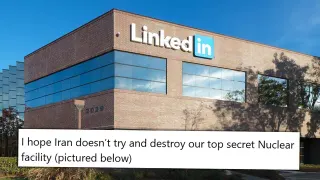 Hopefully Iran Doesn't Destroy Our Secret Nuclear Facility meme card, common rarity