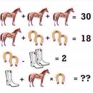 Carte meme Horse Algebra Question, rareté commune