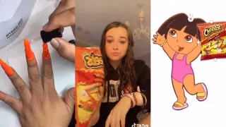 Hot Cheeto Girl meme card, rare rarity