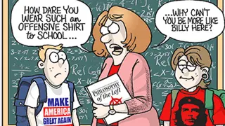 How Dare You Wear Such an Offensive Shirt to School meme card, common rarity