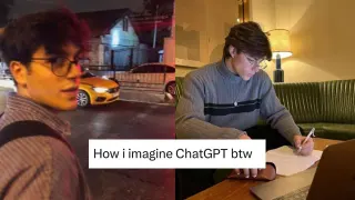 How I Imagine ChatGPT meme card, common rarity