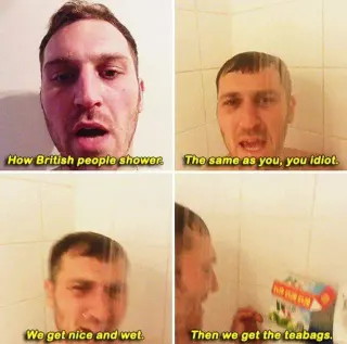 How People Shower meme card, rare rarity