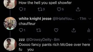 How the Hell You Spell Chauffeur / Fancy Pants Rich McGee meme card, common rarity