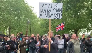 I Am A Free I Am Not Man A Number meme card, common rarity