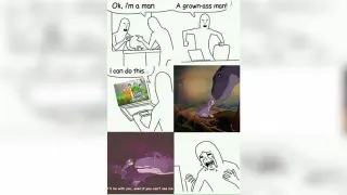 Carte meme I Am a Grown Man, I’m a Big Adult, I Can Do This, rareté commune