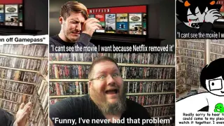 I Can't See the Movie I Want Because Netflix Removed It meme card, common rarity