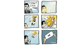"I Don't Like Thing!" Comic meme card, common rarity
