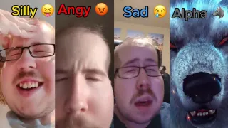 I Have Four Moods (Silly, Angy, Sad And Alpha) meme card, common rarity