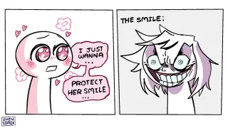 I Just Wanna Protect Her Smile meme card, common rarity