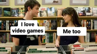 I Love Video Games / Me Too meme card, common rarity