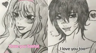 I Love You Sasha meme card, common rarity