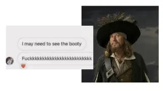 I May Need To See The Booty meme card, common rarity