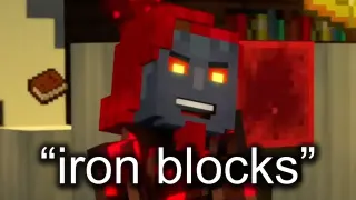 I Need Iron Blocks meme card, common rarity