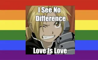 Carte meme I See No Difference / Love Is Love, rareté commune