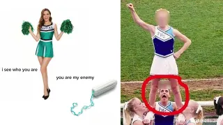 I See Who You Are, You Are My Enemy (TikTok Trend) meme card, common rarity