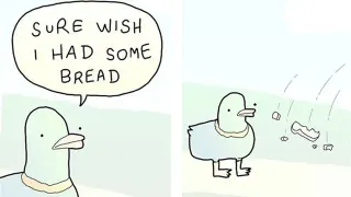 I Sure Wish I Had Some Bread meme card, common rarity