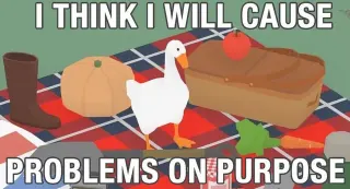 I Think I Will Cause Problems On Purpose meme card, common rarity