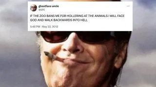 Carte meme I Will Face God and Walk Backwards Into Hell, rareté commune