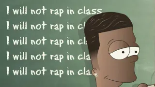 I Will Not Rap In Class meme card, common rarity