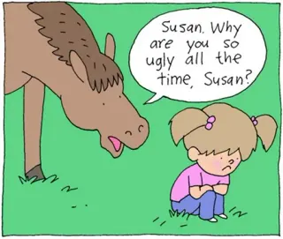 I Wish I Could Talk to Ponies meme card, rare rarity