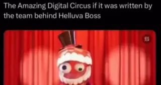 If It Was Written Like Helluva Boss / By Vivziepop meme card, common rarity