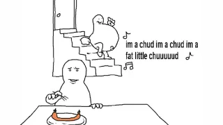 I'm a Chud, I'm a Fat Little Chud meme card, common rarity