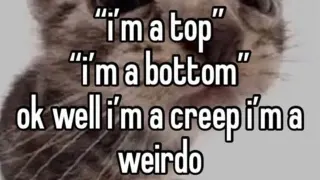 "I'm a Top" "I'm a Bottom" meme card, common rarity