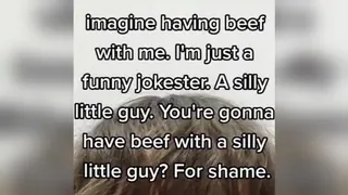 I'm Just a Silly Little Guy meme card, common rarity