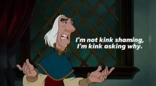 I'm Not Kink Shaming I'm Kink Asking Why meme card, common rarity