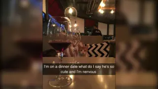 I'm On a Dinner Date What Do I Say He's So Cute meme card, common rarity