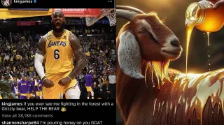I'm Pouring Honey on You GOAT meme card, common rarity