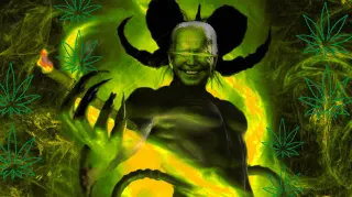 I'm Smoking on Bhutanese Shadow Garden Grown Dark Evil Pack meme card, rare rarity