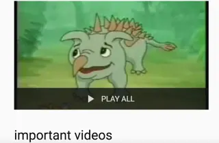 Carte meme Important Videos, rareté rare