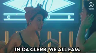 In Da Clurb, We All Fam meme card, common rarity