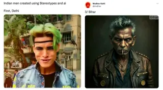 Indian Men Created Using Stereotypes And AI meme card, common rarity