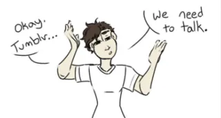 *Inhale* Okay Tumblr, We Need To Talk meme card, common rarity