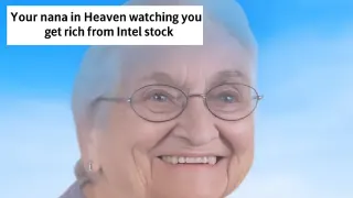 Intel Grandma Guy meme card, common rarity