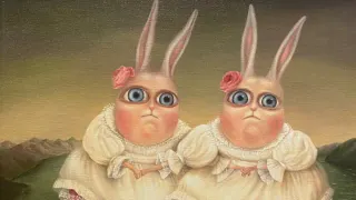 Irena Aizen Rabbit Paintings meme card, common rarity