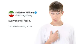 @IRIran_Military "Everyone Will Feel It" Tweet meme card, common rarity