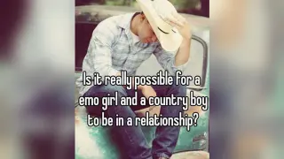 Is It Really Possible for an Emo Girl and a Country Boy to Be in a Relationship? meme card, common rarity