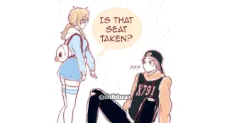 Is That Seat Taken? meme card, common rarity