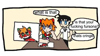 Is That Your Fucking Fursona? That's Cringe meme card, rare rarity