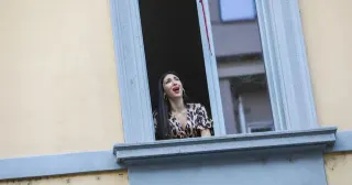 Carte meme Italians Singing During Coronavirus Lockdown, rareté commune
