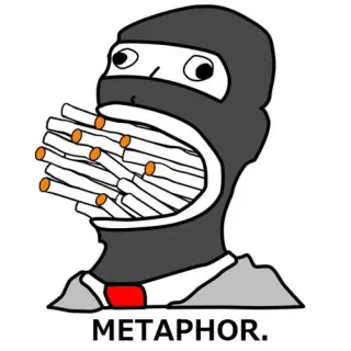 It's a Metaphor meme card, rare rarity