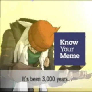It's Been 3000 Years... meme card, rare rarity