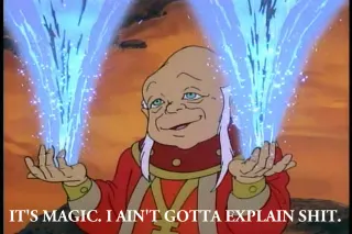 It's Magic. I Ain't Gotta Explain Shit. meme card, rare rarity