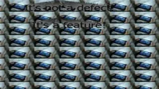 It's Not a Defect, It's a Feature meme card, rare rarity